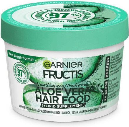 Garnier Fructis Aloe Hair Food Maska Do Włosów Normalnych I Suchych 400 ml