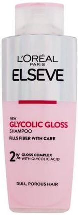 L’Oréal Paris Elseve Glycolic Gloss Szampon Rewitalizujący Przywracający Blask Włosom Matowym 200 ml