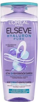 L’Oréal Paris Elseve Hyaluron Pure Szampon Nawilżający Do Przetłuszczającej Się Skóry Głowy I Suchych Końcówek 250 ml