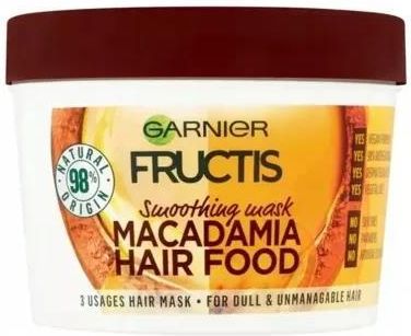 Garnier Fructis Hair Food 3W1 Maska Do Włosów Suchych Macadamia 390 ml