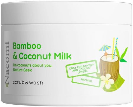 Nacomi Piankowy Peeling O Zapachu Bambusa I Mleka Kokosowego 100 ml