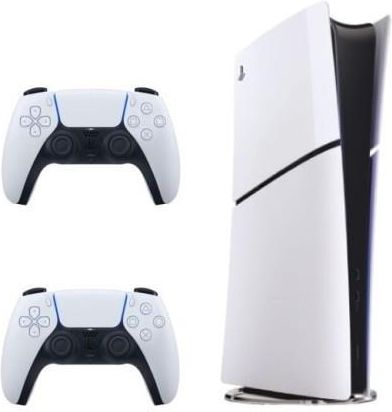 Sony PlayStation 5 Digital Edition D Chassis (Slim) + dodatkowy pad DualSense Biały