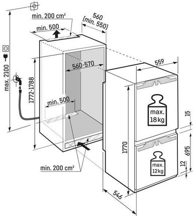 Lodówka do zabudowy Liebherr ICBNdi5163 - Opinie i ceny na Ceneo.pl