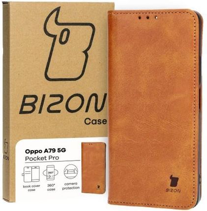 Bizon Etui Case Pocket Pro Do Oppo A79 5G Brązowe