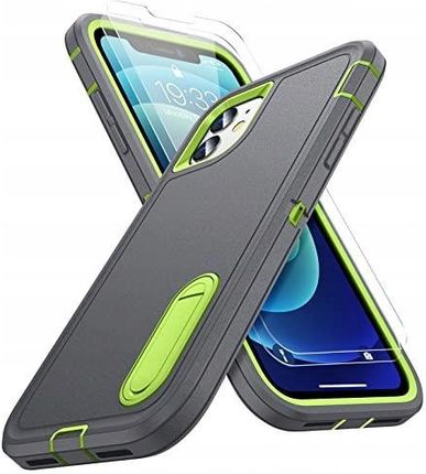 Amazon Etui 2X Szkło Hartowane Apple Iphone 12 Pro Szare Podstawka