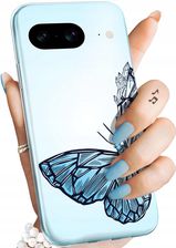 Hello Case Etui Do Google Pixel 8 Motyle Butterfly Barwne Obudowa Pokrowiec