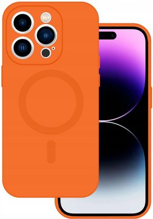 Tel Protect Magsilicone Case Do Iphone 15 Pro Pomarańczowy