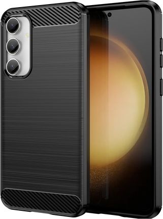 Alogy Etui Do Samsung Galaxy S23 Fe Pancerne Plecki Obudowa Na Telefon Case Carbon Silicone Czarne Szkło