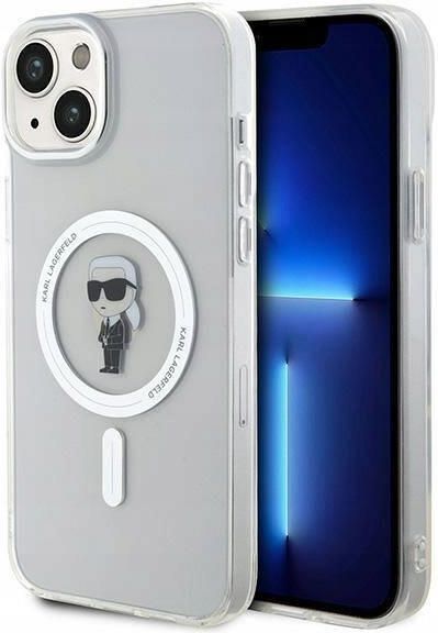 Custodia Rigida Karl Lagerfeld Per IPhone 15 Plus – Gomma Glitterata Con Logo 3D, Colore Rosa, Modello KLHCP15M3DMBKCP
