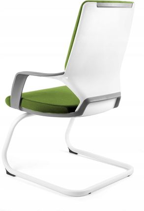 Krzesło Biurowe Apollo Skid Zielone Na Płozach