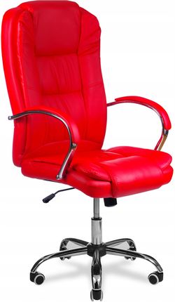 Fotel Biurowy Obrotowy Maxi Czerwony