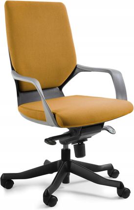 Krzesło Obrotowe Apollo M Żółte Fotel Czarne Bl404