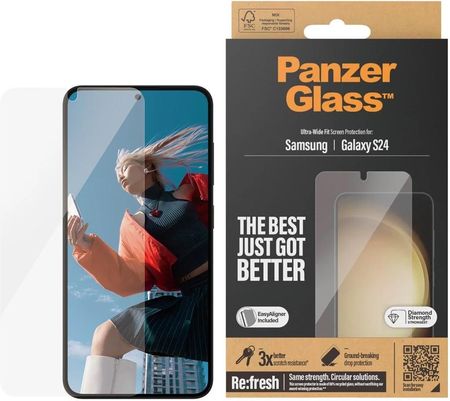 Panzerglass Screen Protector Samsung Galaxy S24 Ultra Wide Fit