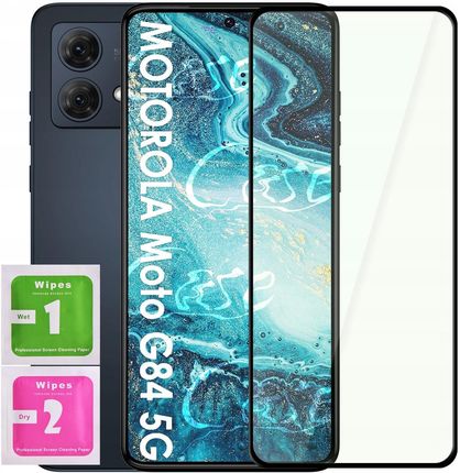 Case Szkło Hartowane Do Motorola Moto G84 5G Szybka Na Cały Ekran Pełne Szkiełko