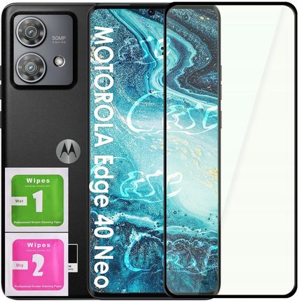 Case Szkło Hartowane 5D Do Motorola Edge 40 Neo Szybka Na Cały Ekran Pełne