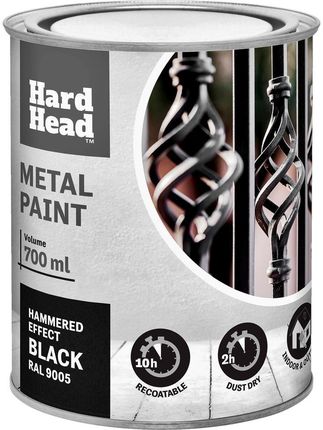 Hard Head Do Metalu Czarna 700Ml