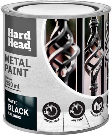 Hard Head Do Metalu Mat. Czarna 250Ml