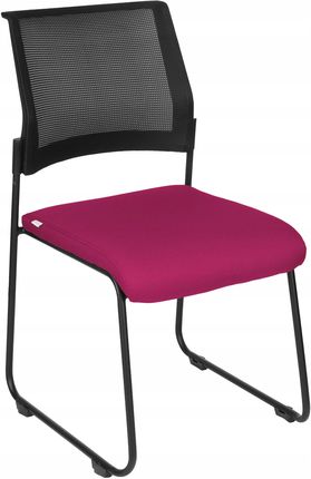 Krzesło Konferencyjne Biurowe Grospol Rede Tapicerowane Różową