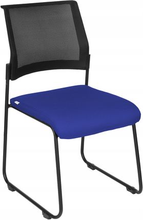 Krzesło Konferencyjne Biurowe Grospol Rede Tapicerowane Niebieskie