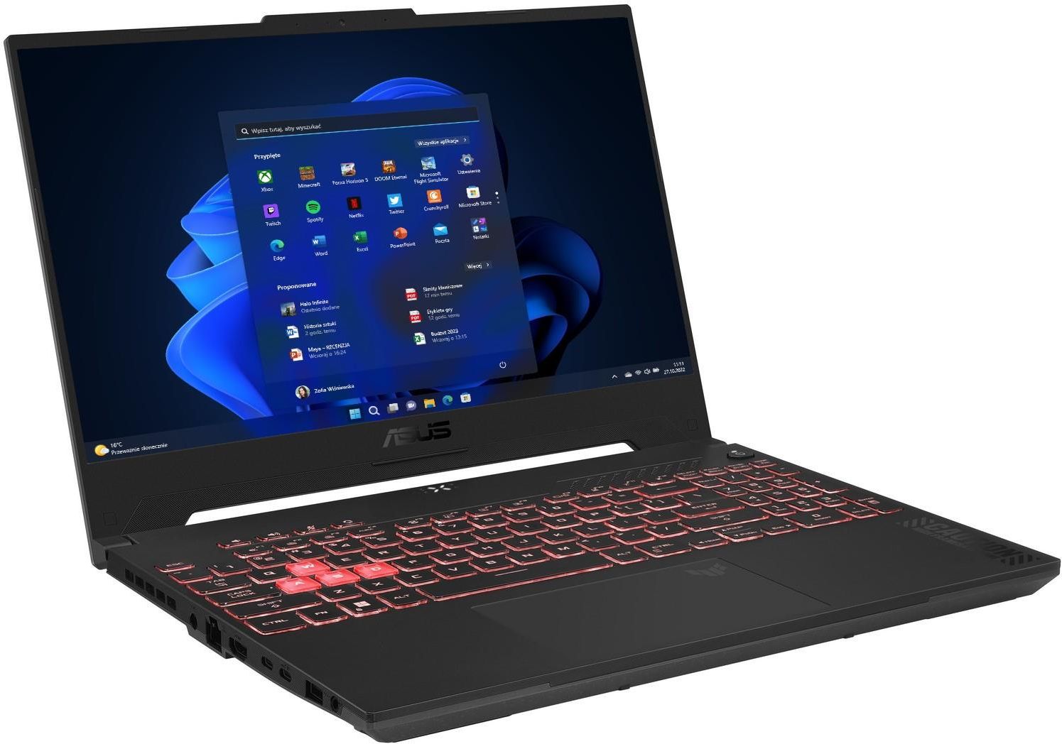 ASUS TUF Gaming A15 FA507XI-LP013W 15,6/Ryzen9/32GB/1TB/Win11 
