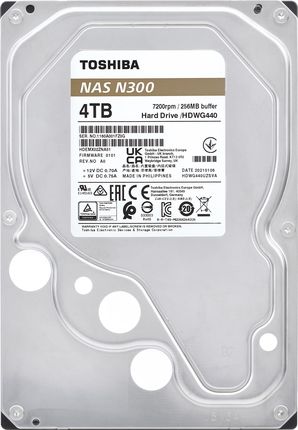Dysk twardy Toshiba N300 4TB HDWG440UZSVA - Opinie i ceny na