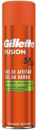 Gillette Fusion żel do golenia dla skóry wrażliwej 200ml
