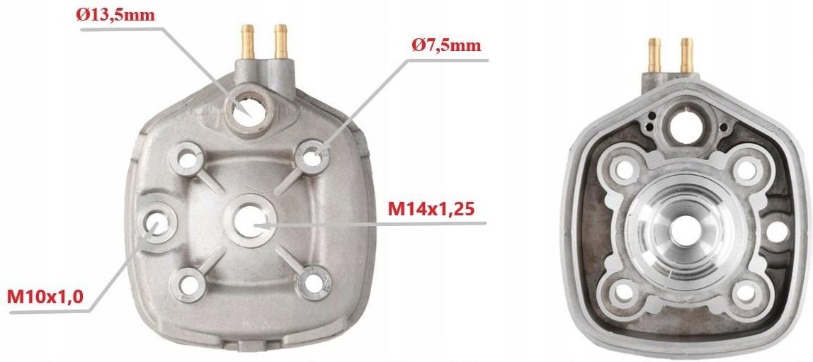 Power Force Cylinder Żeliwny Z Głowicą Aprilia Sr Benelli