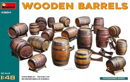 Miniart Wooden Barrels 1:48 49014