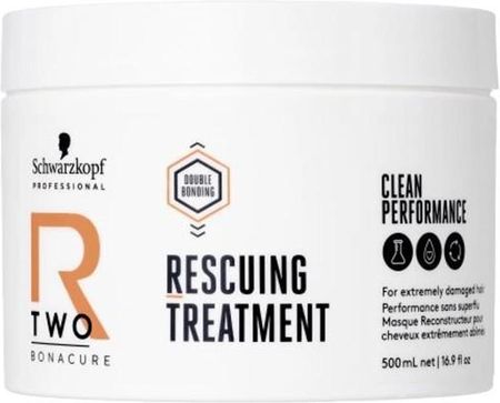 Schwarzkopf Professional Bonacure R-Two Rescuing Treatment Maska Rekonstruująca Do Włosów Zniszczonych 500 ml