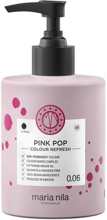 Maria Nila Colour Refresh 0.06 Pink Pop Maska Koloryzująca Do Włosów 300 ml