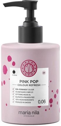 Maria Nila Colour Refresh Pink Pop 0.06 Maska Koloryzująca Do Włosów 300 ml