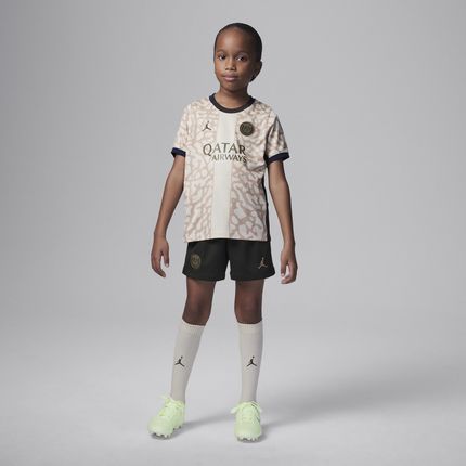 Trzyczęściowy Strój Piłkarski Dla Małych Dzieci Jordan Paris Saint-Germain 2023/24 Wersja Czwarta - Brązowy