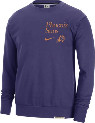 Męska Bluza Dresowa Z Półokrągłym Dekoltem Nike Dri-Fit Nba Phoenix Suns Standard Issue - Fiolet
