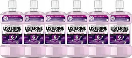 6x Listerine Total Care Łagodny Smak 500 ml