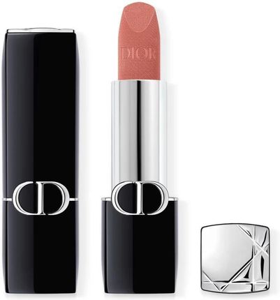 Dior Rouge Szminka Trwała Flakon Napełnialny Odcień 100 Nude Look Velvet 3,5g
