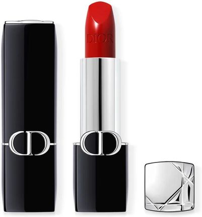 Dior Rouge Szminka Trwała Flakon Napełnialny Odcień 999 Satin 3,5g