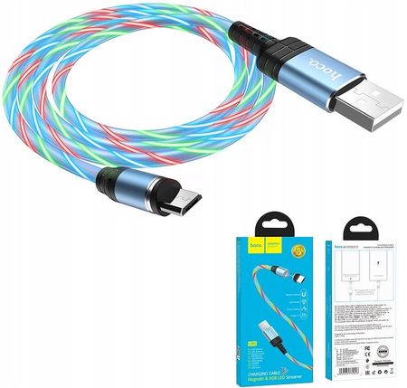 Hoco U90 Kabel Magnetyczny Led Micro Usb 2A 1M