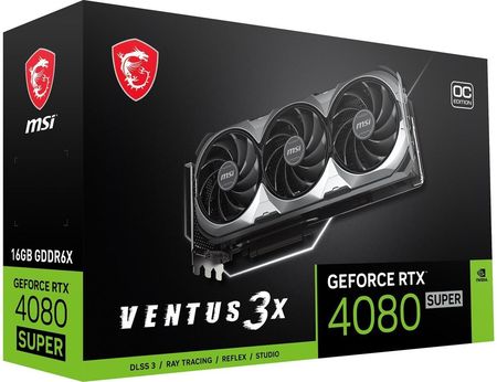 Geforce MSI RTX 4080 SUPER 16GB VENTUS 3X OC DLSS3 - Karta