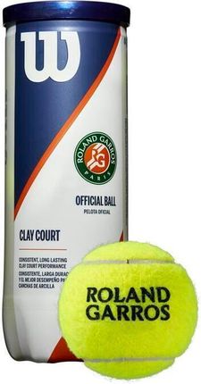 Wilson Piłka Do Tenisa Roland Garros Clay Court 3 Pack Tennis Ball One Size Żółte