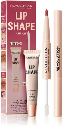 Makeup Revolution London Lip Shape Zestaw Rose Pink