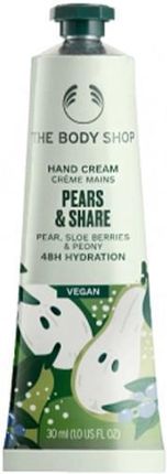 The Body Shop Pears & Share Hand Cream Nawilżający Krem Do Rąk 30ml 