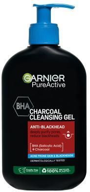Garnier Pure Active Charcoal Cleansing Gel Oczyszczający Żel Przeciw Zaskórnikom 250ml