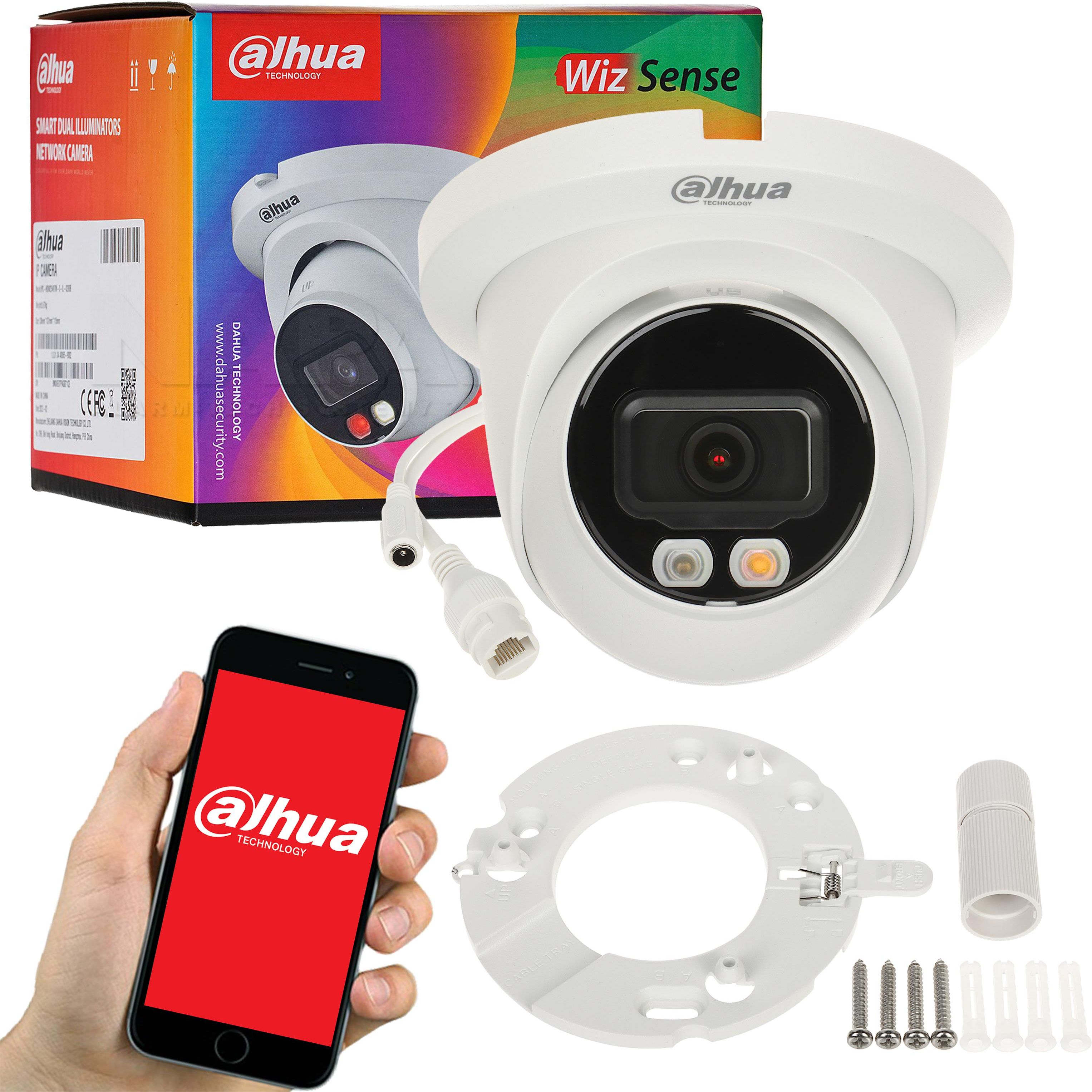 Kamera przemysłowa Dahua Kamera Ip Ipc-Hdw2549Tm-S-Il-0280B Wizsense ...