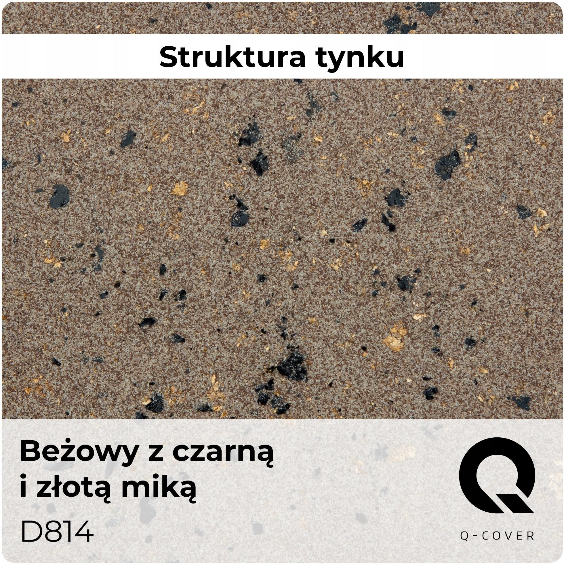 mika♡ TYNK DEKORACYJNY KOLOR BEŻOWY JASNY ZE ZŁOTĄ MIKĄ MIKOWY