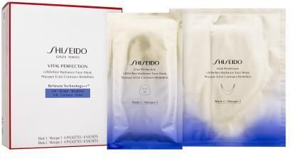 Shiseido Vital Perfection Liftdefine Radiance Face Maseczka Zestaw Do Twarzy 6Szt. + Okolic Dekoltu