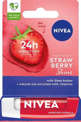 Hazbi Nivea Nawilżająca Pomadka Ochronna Do Ust Strawberry Shine 4.8G