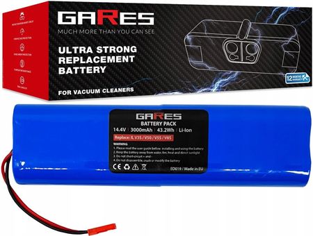 Gares Bateria Akumulator do Ilife V80 B5 Max S5 Pro 14,4V 3Ah