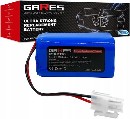 Gares Bateria Akumulator do Ilife A4s A6 V7s A8 V7 V7s Pro X620 Y8H4 14,4V 2,1Ah