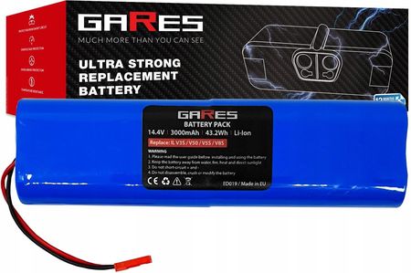 Gares Bateria Akumulator do Ilife 18650B4-4S1P-AGX-2 V3s Pro X750 14,4V 3Ah