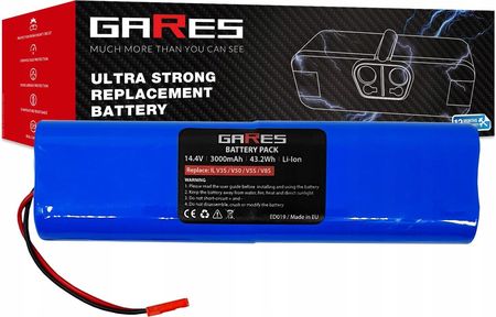 Gares Bateria Akumulator do Ilife V8s V3S V50 V5S V8S V5s Pro 14,4V 3Ah